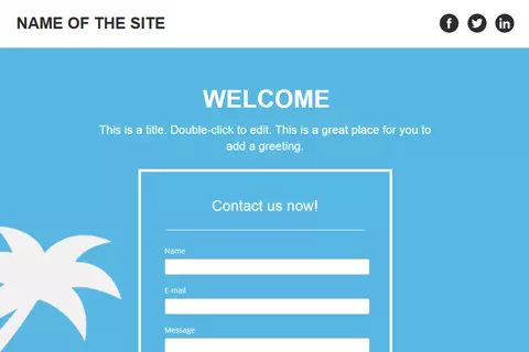 Classic Landing Page